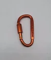 High quality bold 8CM D-shaped aluminum alloy carabiner with lock, quick hanging nut buckle