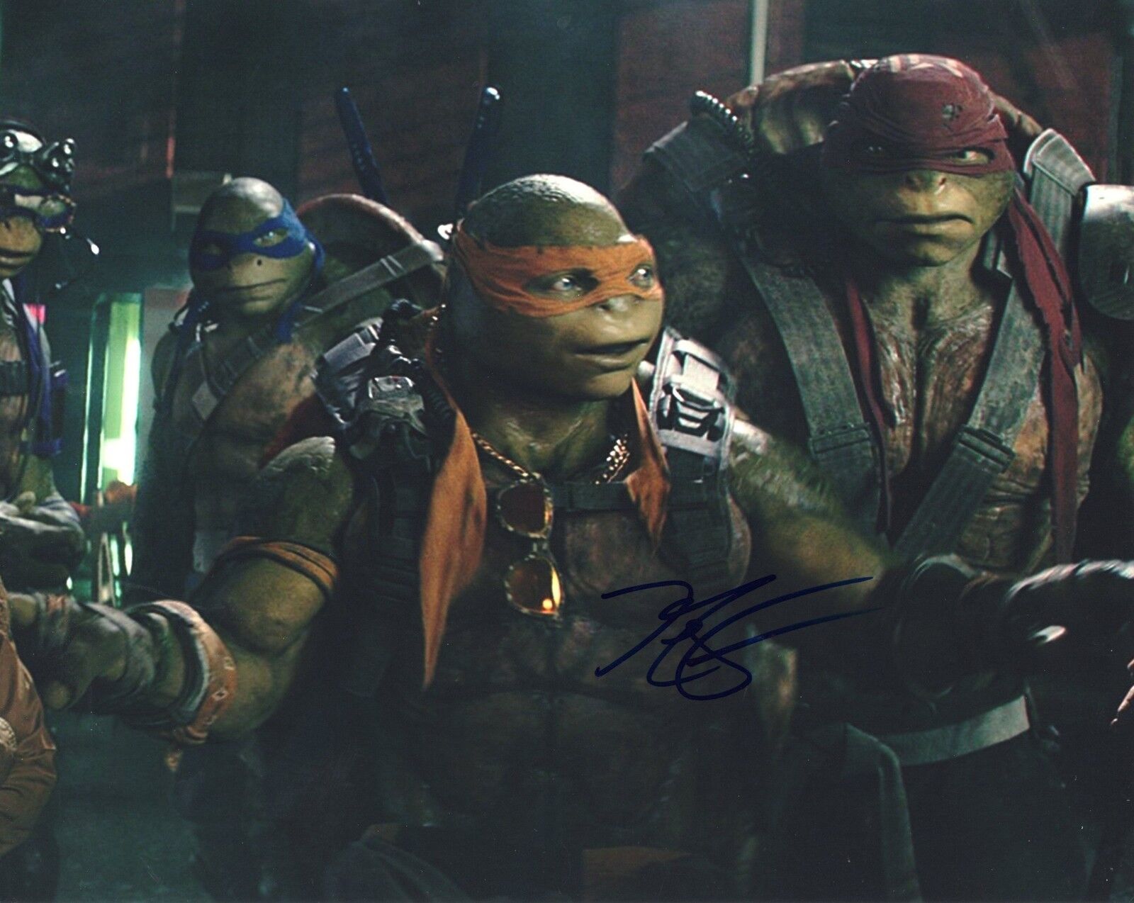 Noel Fisher Teenage Mutant Ninja Turtles Michelangelo Signed 8x10 Photo Poster painting w/COA B