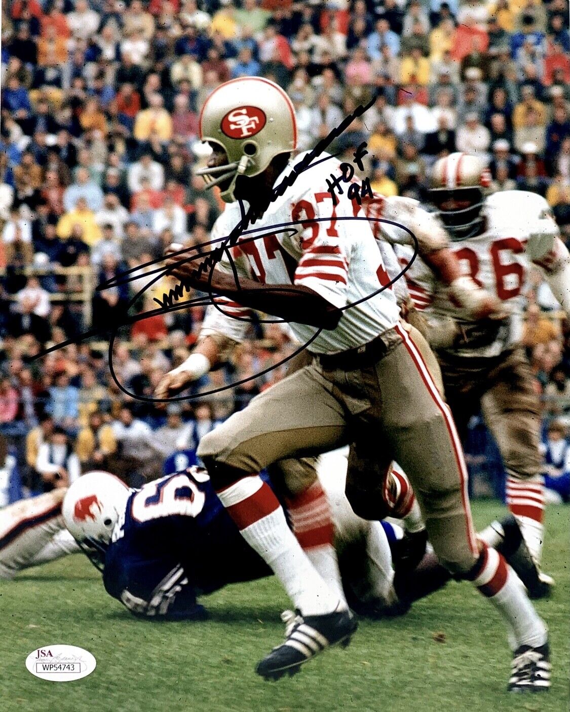 Jimmy Johnson Signed 8x10 Photo Poster painting San Francisco 49ers JSA WP54743