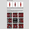 Bicycle Rear Number Light Sign Type-C Rechargeable Bicycle LED Taillights 3 Modes Road Bike Illuminated Tailplates Night Riding Safety Warning Lights
