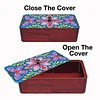 DIY Diamond Art Wooden Storage Box with Lid for Jewelry & Crafts Organization Kit