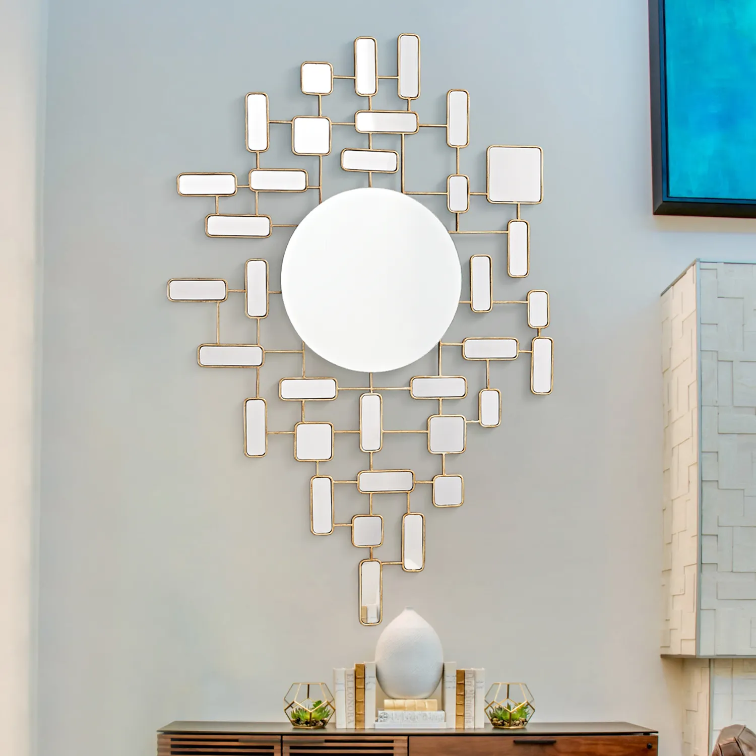 The Thirty-Five Cubic Decorative Mirror  JOSENART Josenart