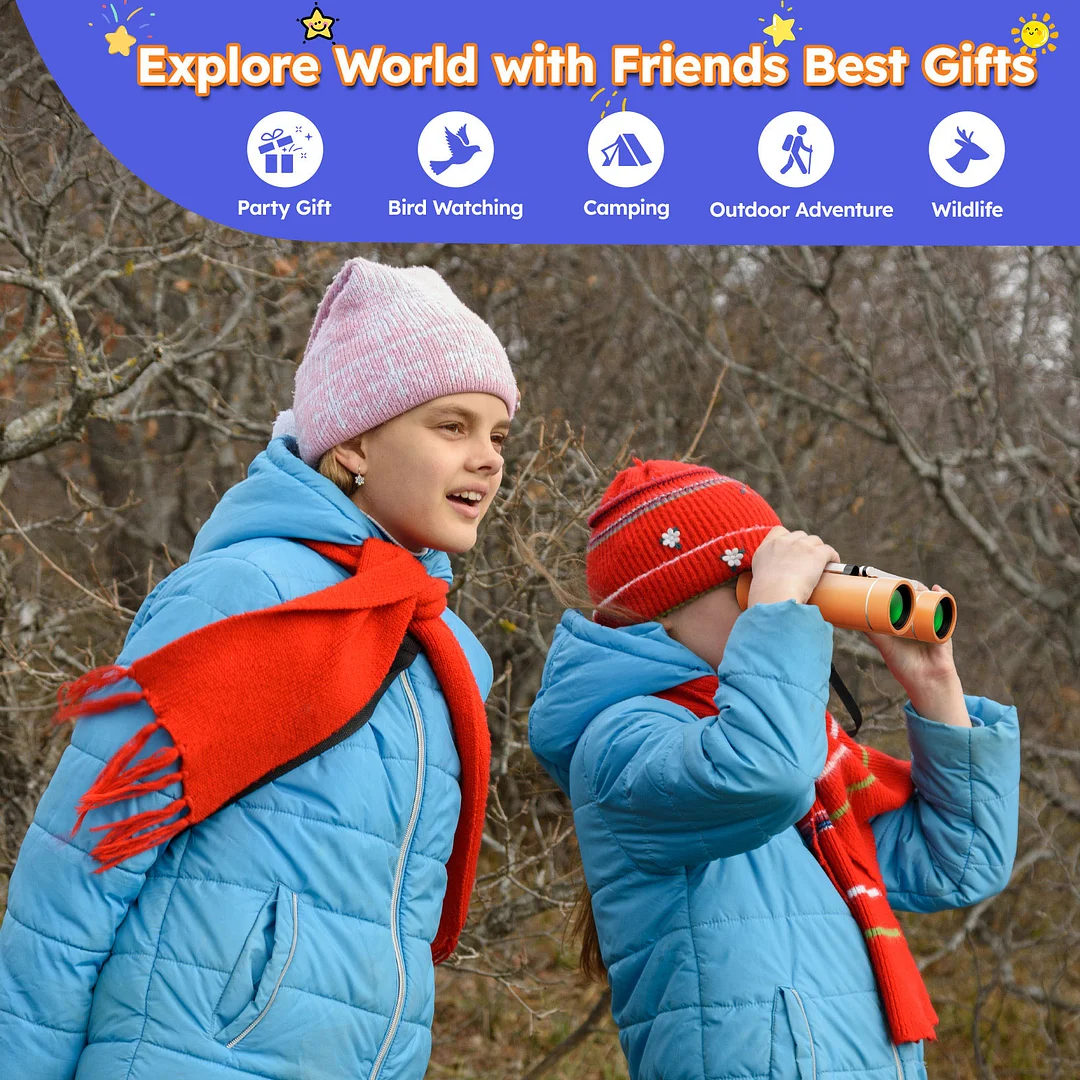 BEBANG 10x25 Mini Pocket Binoculars for Adults Kids, Waterproof Binoculars for Concerts Bird Watching Cruise Ship Essentials Hunting