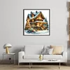 Christmas Cottage-11CT Counted Cross Stitch 50*50cm/19.69*19.69in