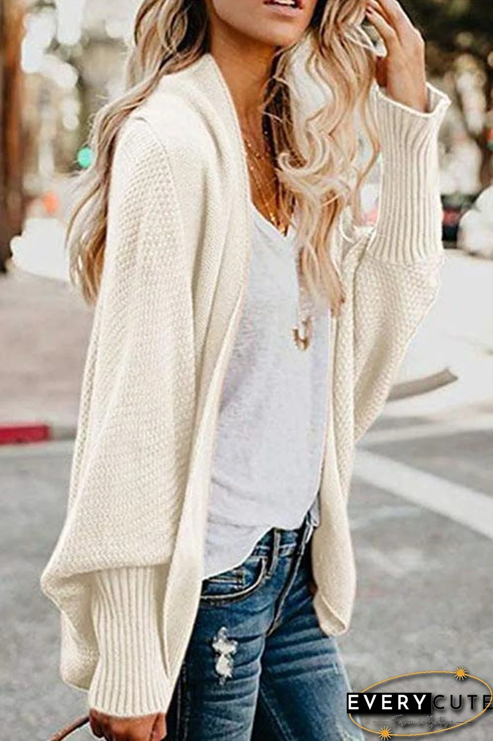 Batwing Sleeves Sweater Cardigans