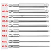 9pcs Magnetic Hex Head Allen Wrench Drill Bit Set S2 Steel Metric Hex Bits Set