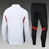 2025/2026 Bayern Munich Half-Pull Training Suit White Football Shirt 1:1 Thai Quality Set