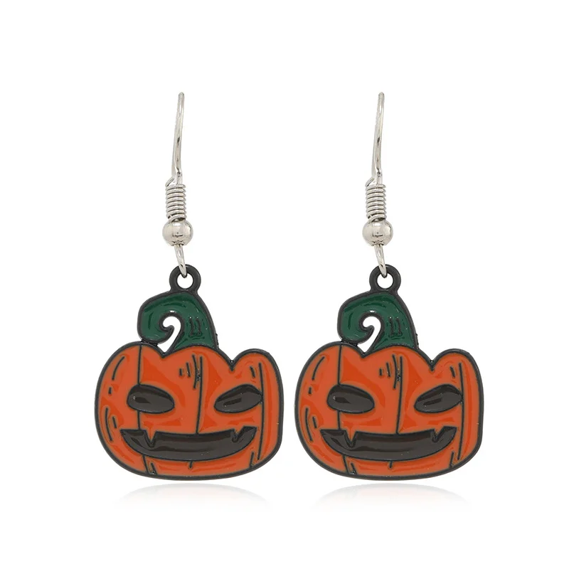 Creative  halloween pumpkin earrings