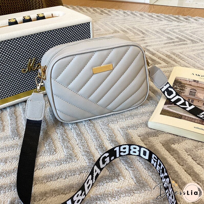 Women's Solid Color Shoulder Bag Messenger Bag