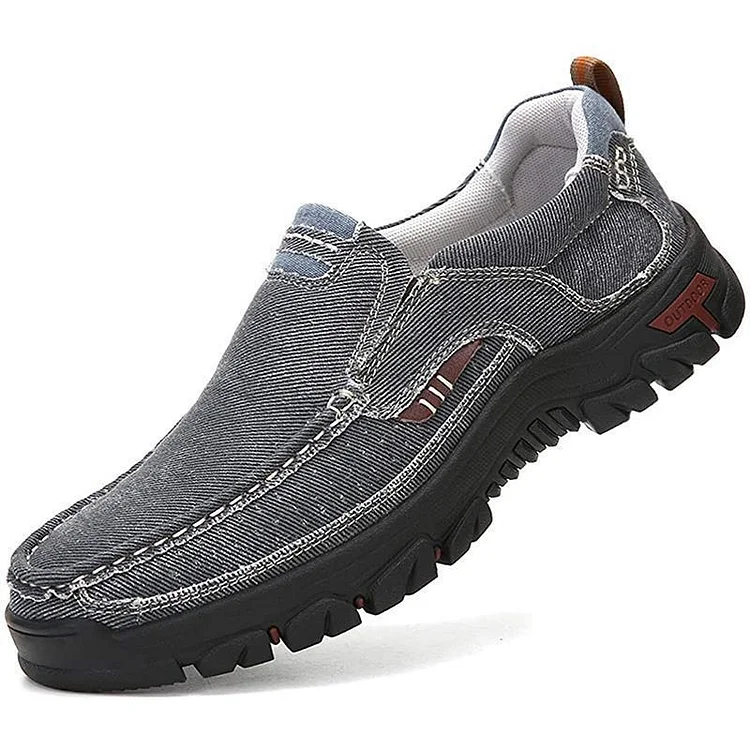 Men's Non-slip Breathable Fabric Slip-on Loafers Casual Shoes Radinnoo.com