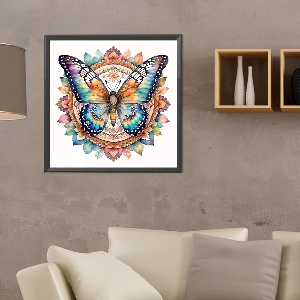 Diamond Painting - Full Round Drill - Butterfly(Canvas|40*40cm)