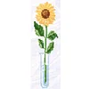 Bead Embroidery - Partial Printed 9CT Sunflower(26x10 CM)