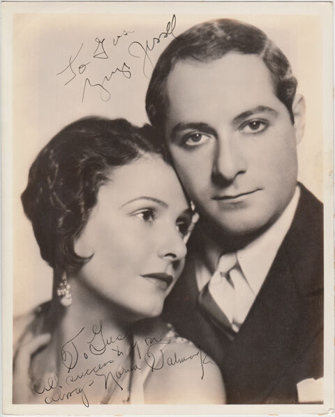 NORMA TALMADGE & GEORGE JESSEL Signed Photo Poster paintinggraph Film Actress & Actor - preprint