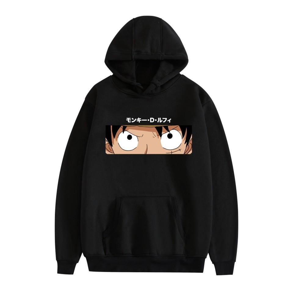 One Piece Monkey D Luffy Anime Unisex Hoodie Pullover weebmemes