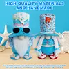 2Pcs Beach Gnomes Plush Cute Shelf Sitters with Weighted Base for Birthday Gifts