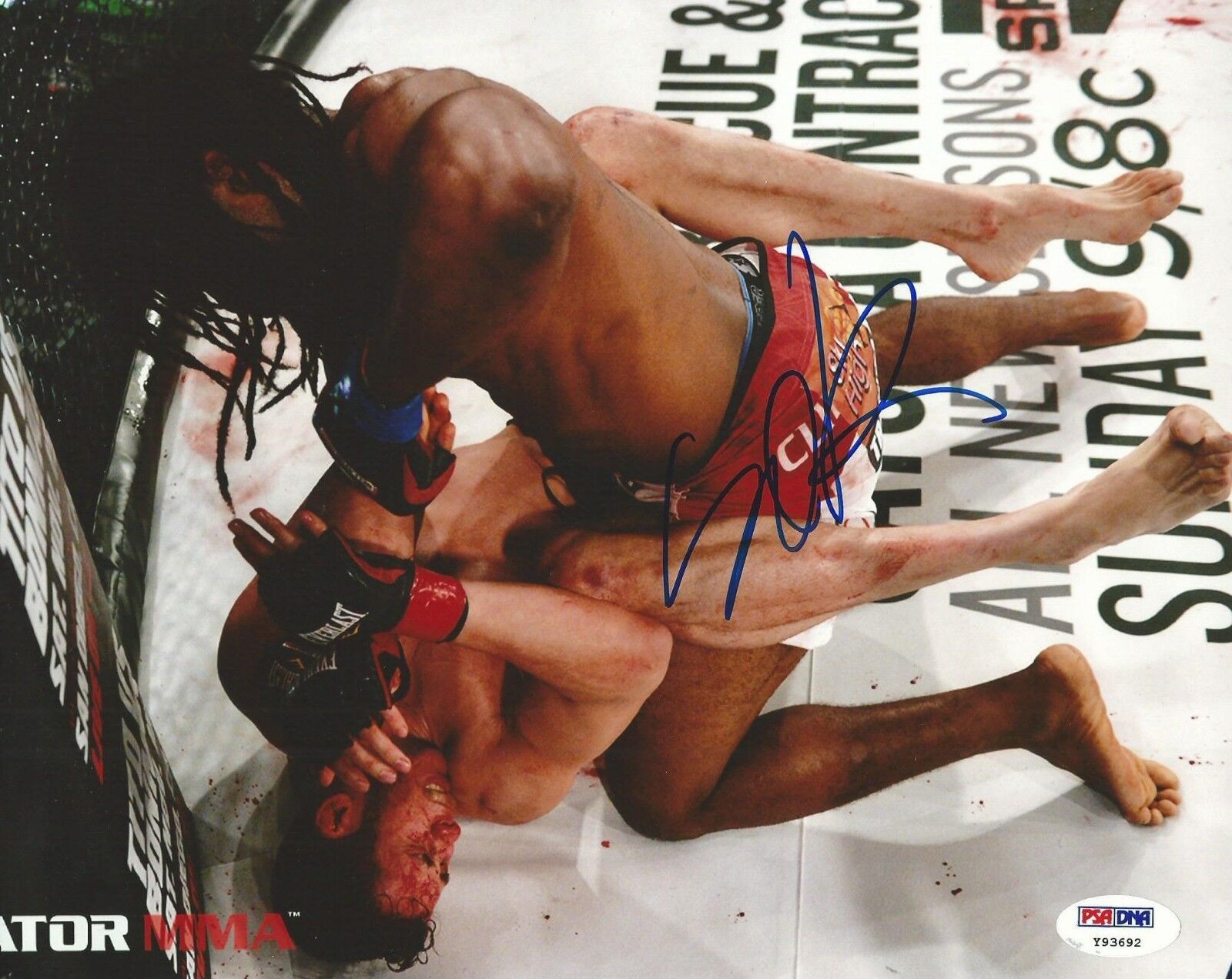 Rameau Thierry Sokoudjou Signed 8x10 Photo Poster painting PSA/DNA COA Bellator Pride UFC Dream