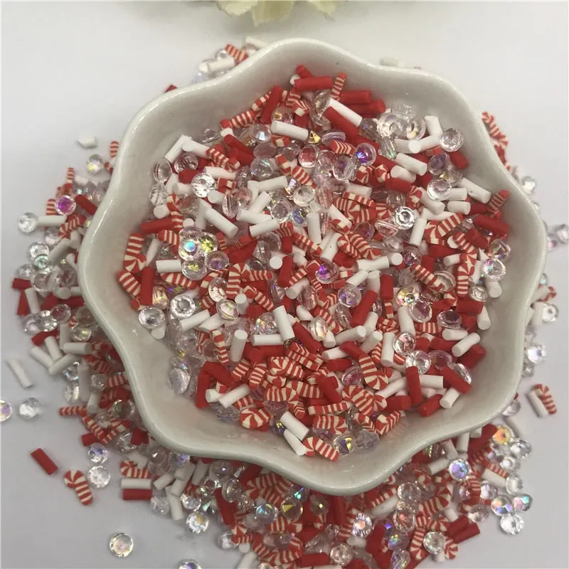 20g 5mm Christmas mix for Resin DIY Supplies Nails Art Polymer Clear Clay accessories DIY Sequins scrapbook shakes Craft
