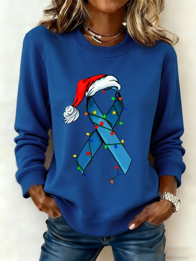 Women's DIABETES AWARENESS Printed Sweatshirt socialshop