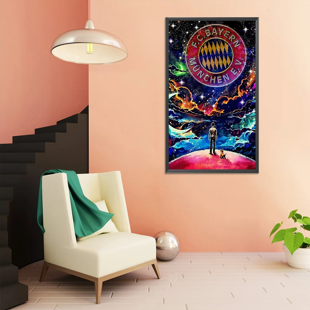 Diamond Painting - Full Round Drill - Bayern Munich Team(30*50cm)