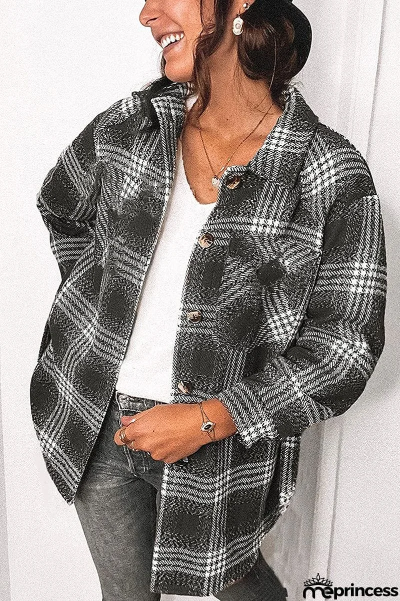 Plaid For Days Button Jackets