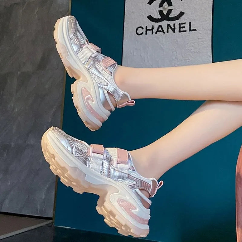 Aiertu Back  to school Women's Sneakers 2024 trend summer New Ladies Casual Training Shoes for Woman platform sneakers mesh breathable jogging sandals Aiertu