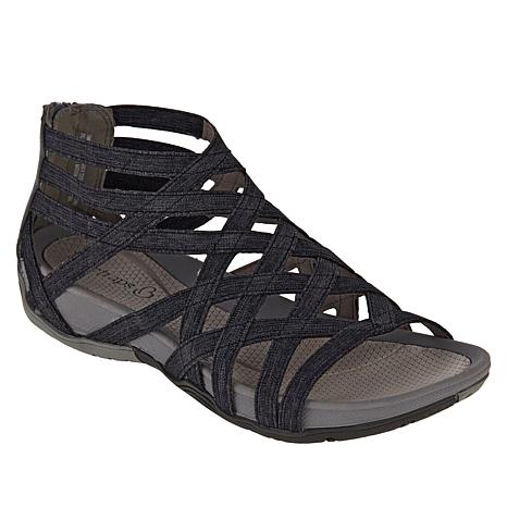 Round Toe Hollow Roman Gladiator Sandals - tree - Codlins