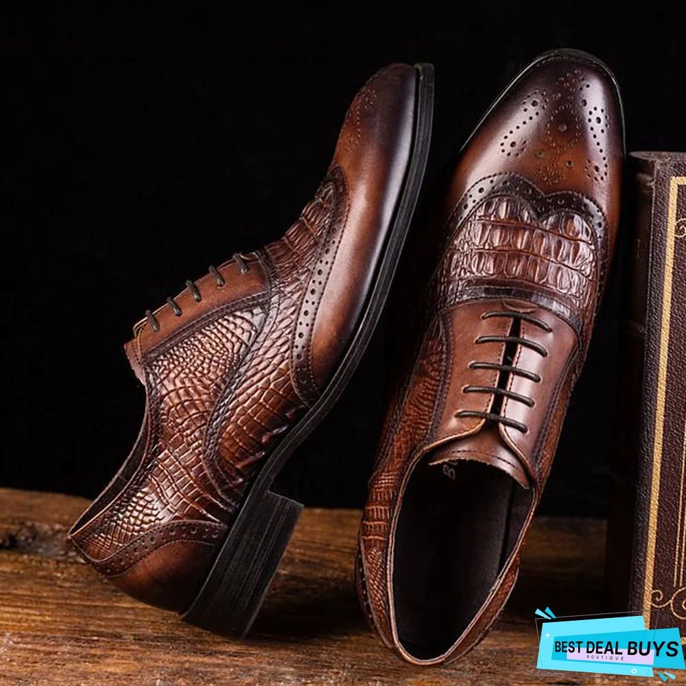 Men's Summer / Fall Daily Oxfords Pu Black / Brown