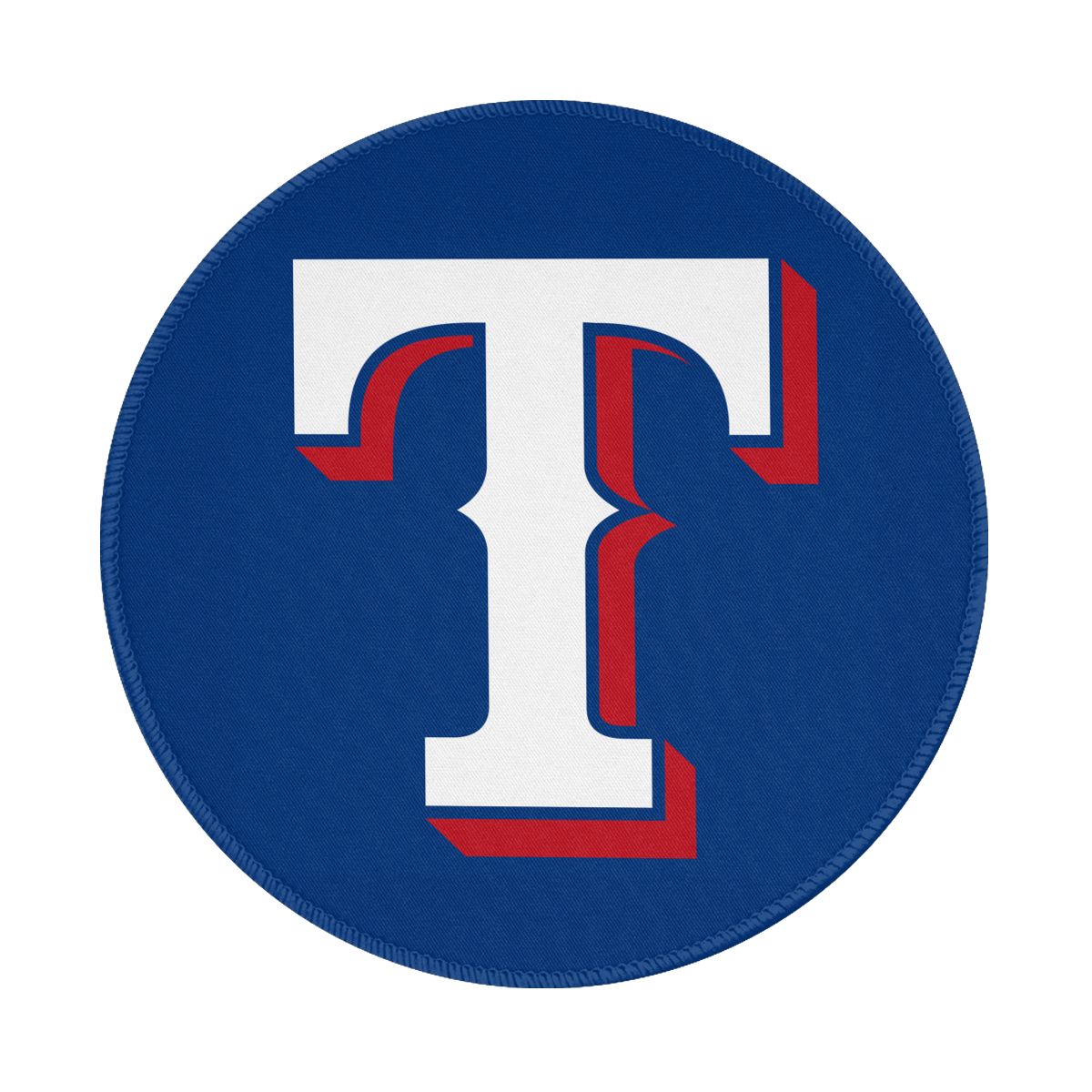 Texas Rangers Insignia Waterproof Round Mouse Pad for Wireless Mouse