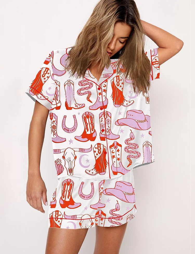 Women's Howdy Cowgirl Pajama Set
