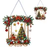 Double Sided Effect Christmas Special Shape Snowman Diamond Painting Hanging Pendant Decor Kit
