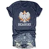 Chicago Polish Pride Football Bearski Tee