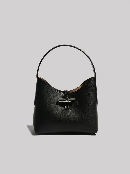 Miseyes Women's Genuine Leather Bamboo Armpit Bag