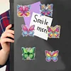 6 Stück Schmetterling - 5D DIY Bastel-Aufklebermagnet