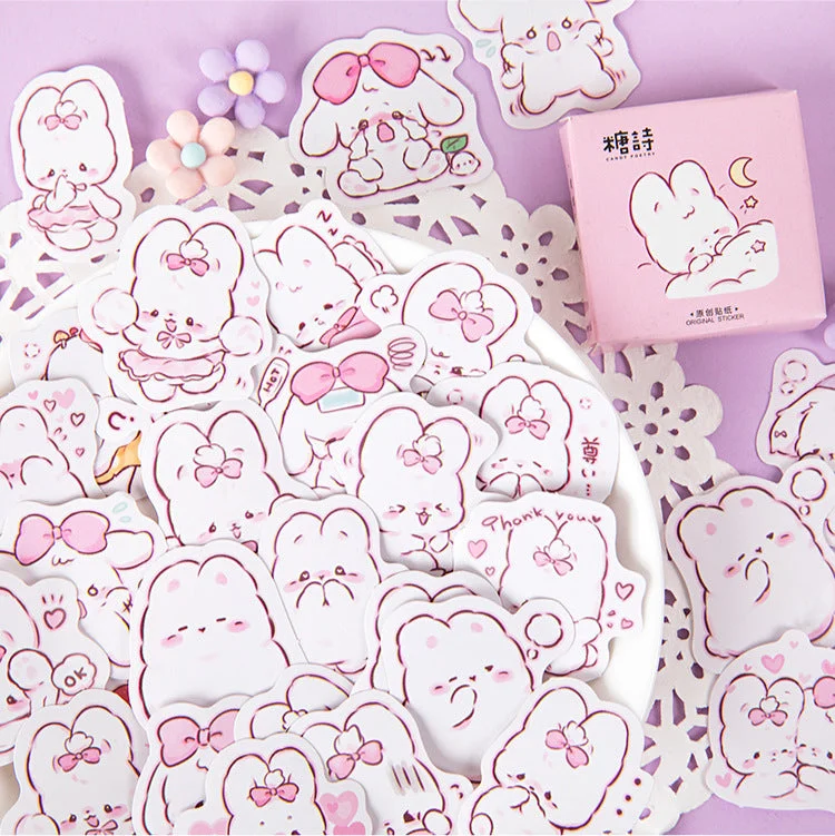 Cute Rabbit Pretty Stickers 