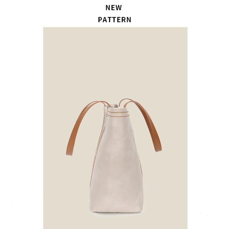 Large Capacity Shoulder Bag Women Summer New Fashion Simple Commuter Bag Sense Portable Tote Bag