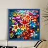Color Flower-14CT Stamped Cross Stitch 50*50cm tapestrymarket