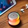 BTS02 RGB Bluetooth Speaker Portable Mini Speaker Glazed Luminous Speaker Outdoor Player