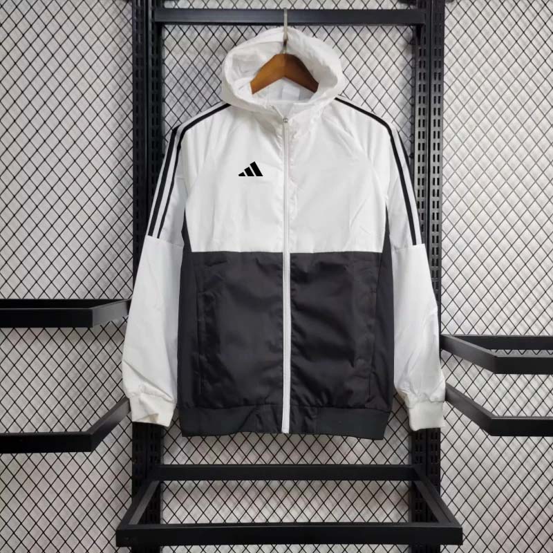2024-2025 Adidas black white windbreakerFootball Shirt 1:1 Thai Quality