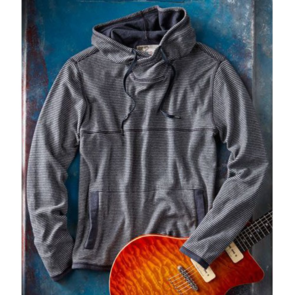 Pre-sale men's stripe long-sleeved casual sweater