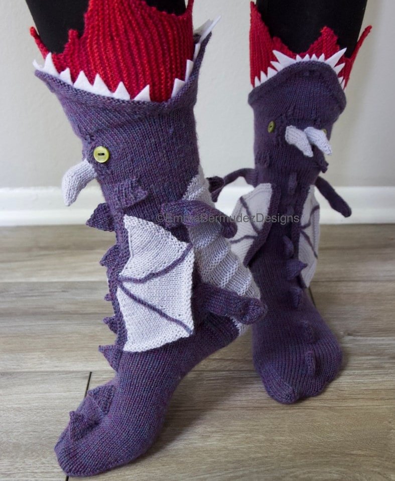 Dragons Knit Socks