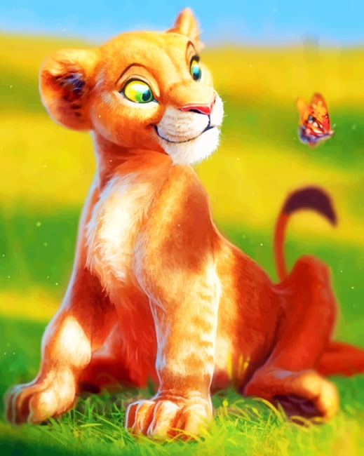 

Lion King Cub – Paint By Numbers - 40*50CM, 501 Original