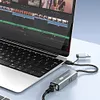 2in1 USB-C/USB 3.1 To Ethernet Adapter 5000Mbps USB-C To RJ45 Network Converter