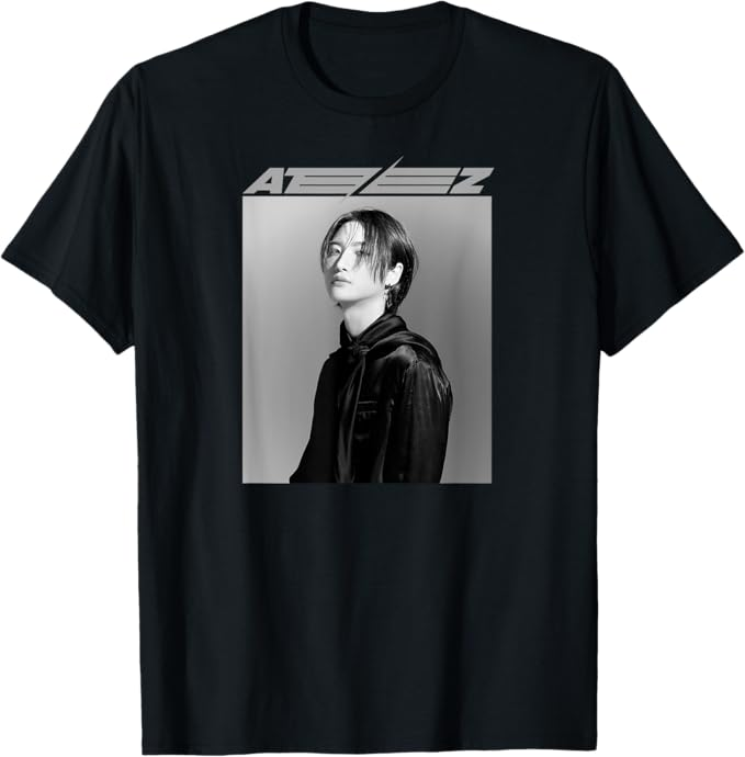 ATEEZ Official Merch Exclusive Group Member Black T-shirt officialateezshop