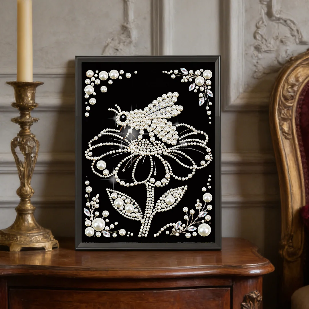 Flower Special Shaped 5D DIY Partial Drill Diamond Painting Kit Home Art 30x40cm