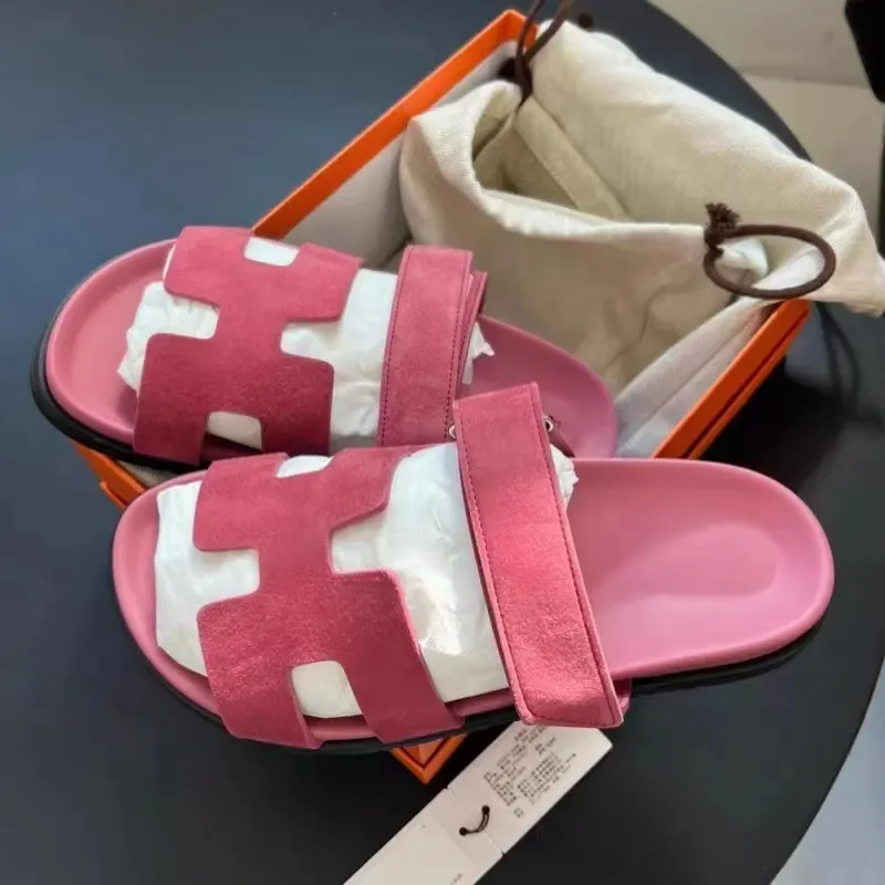 Breakj Breakj Summer New Thick Bottom Cool Slippers Large-Size Magic Sticker Outside Wearing Casual Women's Shoes