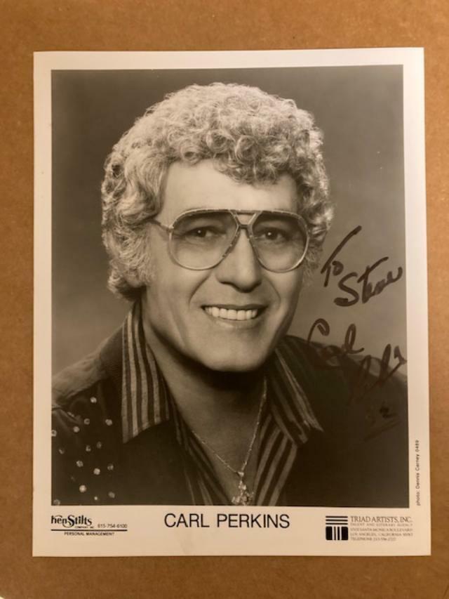 Carl Perkins Boldly Signed 8x10 Photo Poster painting with JSA Certificate