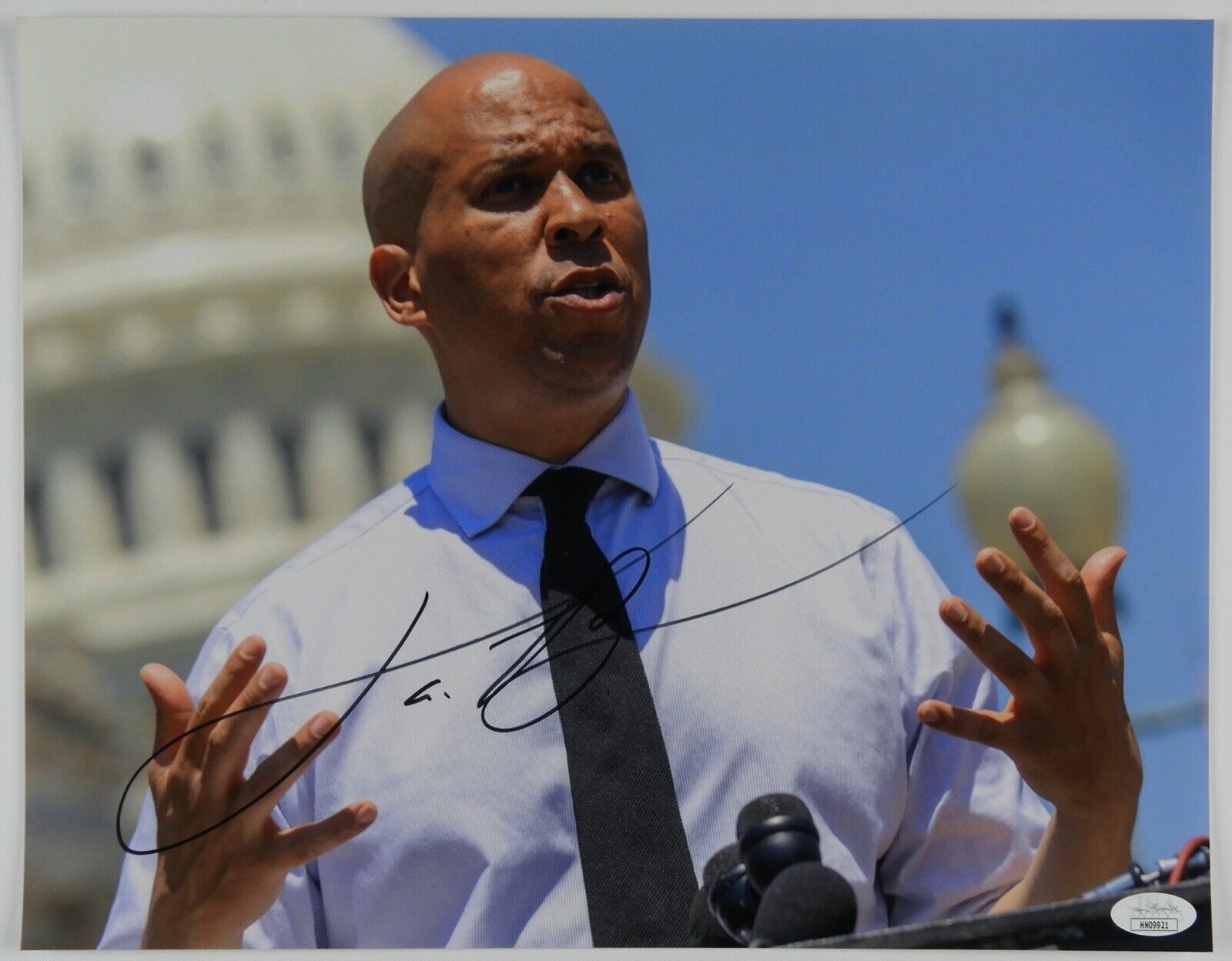 Cory Booker JSA Autograph Signed Photo Poster painting COA 11 x14 Senator