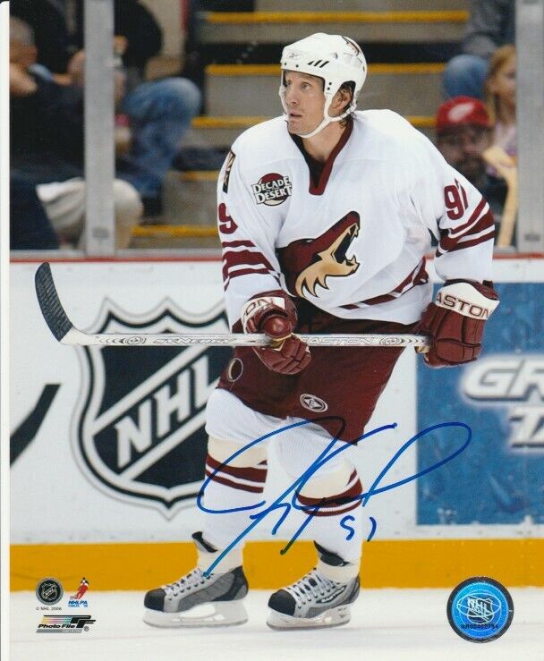 JEREMY ROENICK SIGNED PHOENIX COYOTES 8x10 Photo Poster painting #1 ARIZONA Autograph PROOF