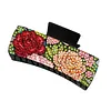 Rose DIY Diamond Painting Claw Clips for Adults Beginners Diamond Art Western Hair Clips Anti-Slip Design for Women Long Short Hairstyle Jewelry Supplies