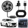 USB Powered Car Fan Vent Clip Car Cooling Fan 3 Speeds Quiet Brushless Motor 360 Rotatable for Sedan SUV RV Pickup Truck Van